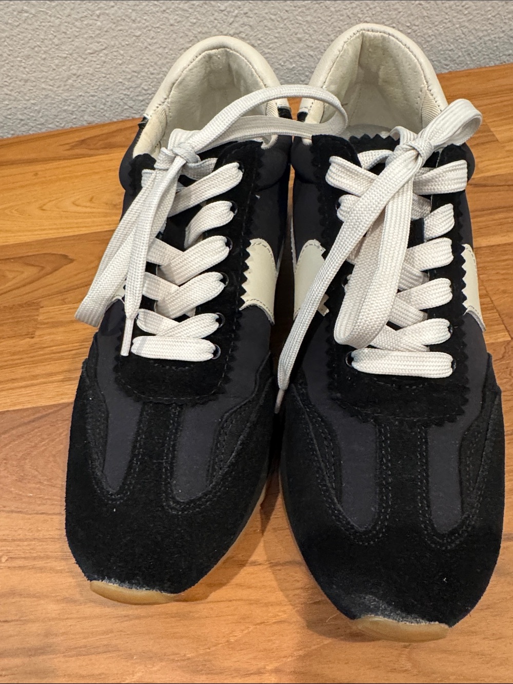 Dolce Vita Black and White Women's Retro Runner Sneakers